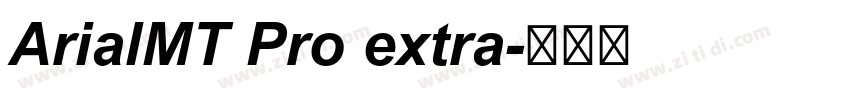 ArialMT Pro extra字体转换